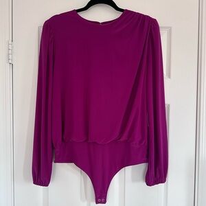 Express Magenta Body Suit Size Large NWT
